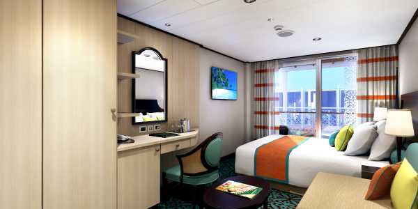 Carnival Vista - Havana Aft-View Extended Balcony Stateroom