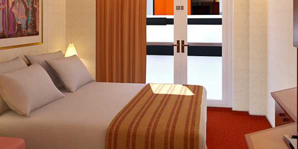 Carnival Legend - Interior Stateroom with French Doors