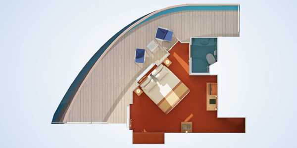 Carnival Liberty - Premium Vista Balcony